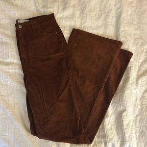 Higher High-Waisted Flare Corduroy Pants for Women